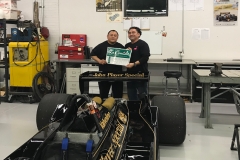 Ivan & Mario of La Comida with Mario Andretti Race Car