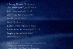 'The Apollo Sessions: Vertical Leap Remastered' Back Cover